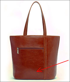 Увеличить сумку из натуральной кожи ALSWA арт 797 (вид сзади)