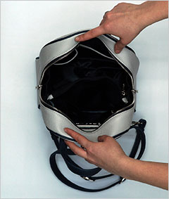 Увеличить фото кожаного рюкзака Alswa 870C (вид внутри)
